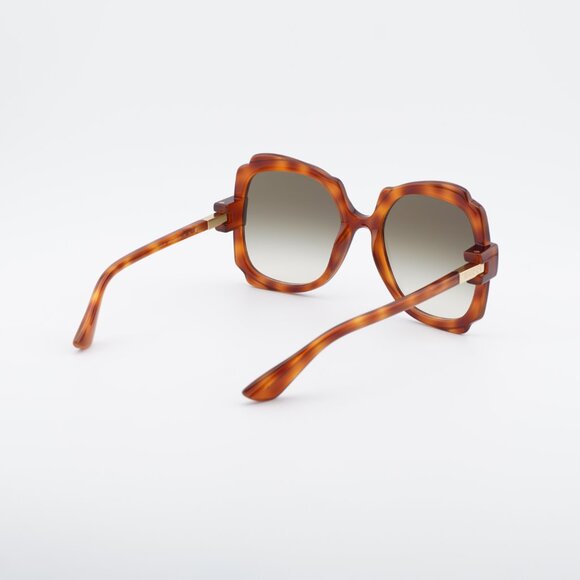 Gucci GG1431S 002 Sunglasses Havana Square Frame, Brown Lenses main image 9